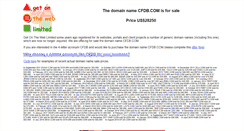 Desktop Screenshot of cfdb.com