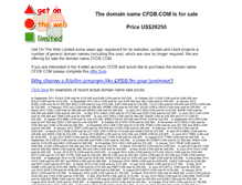Tablet Screenshot of cfdb.com